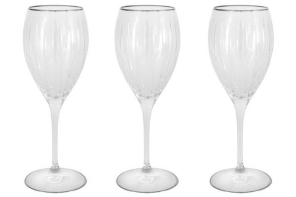 Набор бокалов для вина Пиза серебро