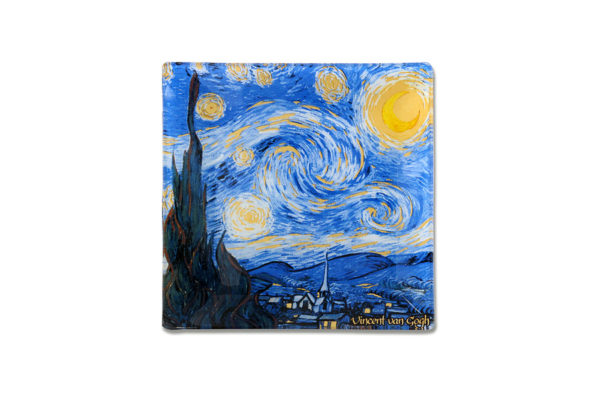 Тарелка квадратная Звездная ночь (В. Ван Гог)
