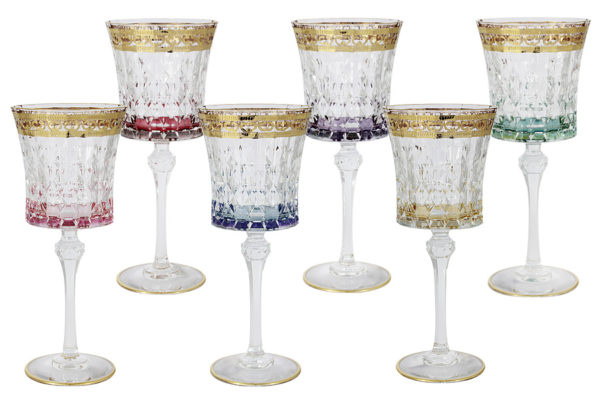 Набор бокалов для вина Цветная Флоренция
