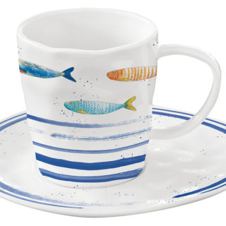 Чашка с блюдцем Морской берег