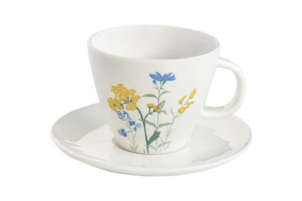 Чашка с блюдцем Луговые цветы