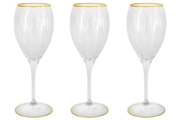Набор бокалов для вина Пиза золото