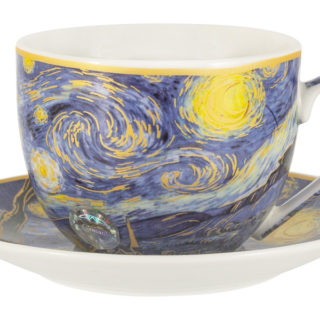 Чашка с блюдцем Звёздная ночь (В. Ван Гог)