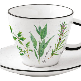 Чашка с блюдцем Herbarium