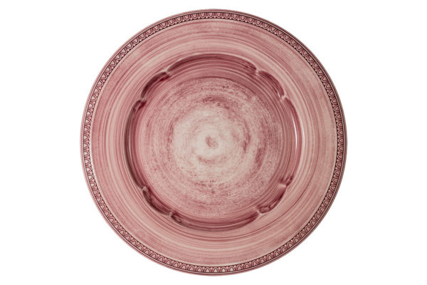 Тарелка обеденная Augusta розовая